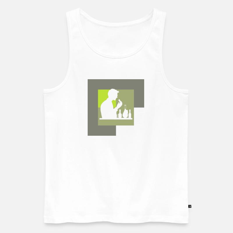 Chemie Labor - Männer Premium Bio Tank Top - Weiß
