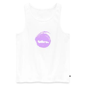 Autorennen Tuner - Männer Premium Bio Tank Top - Weiß - Vorne - AI Model Male 178 light (178cm)