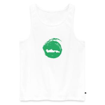 Car Racing Car Tuner - Men's Premium Organic Tank Top - white - Front - AI Model Male 178 light (178cm)