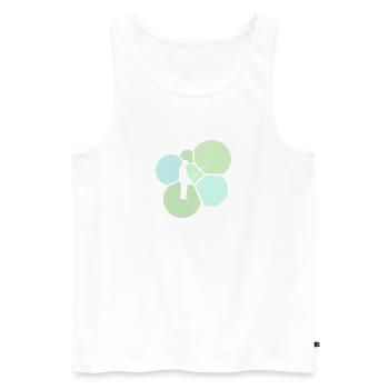 Fischen Fischerei Angelrute - Männer Premium Bio Tank Top - Weiß - Vorne - AI Model Male 178 light (178cm)