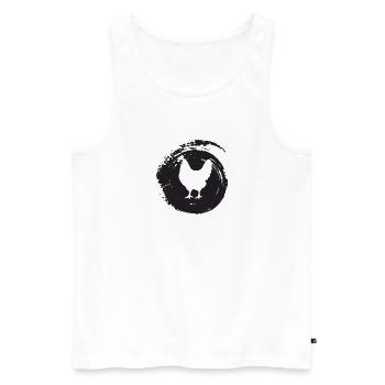 Chicken coop chicken - Men's Premium Organic Tank Top - white - Front - AI Model Male 178 light (178cm)