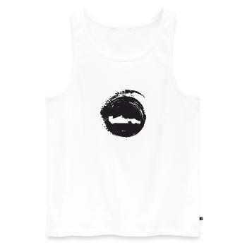 Car Racing Racing Car Tuner - Men's Premium Organic Tank Top - white - Front - AI Model Male 178 light (178cm)