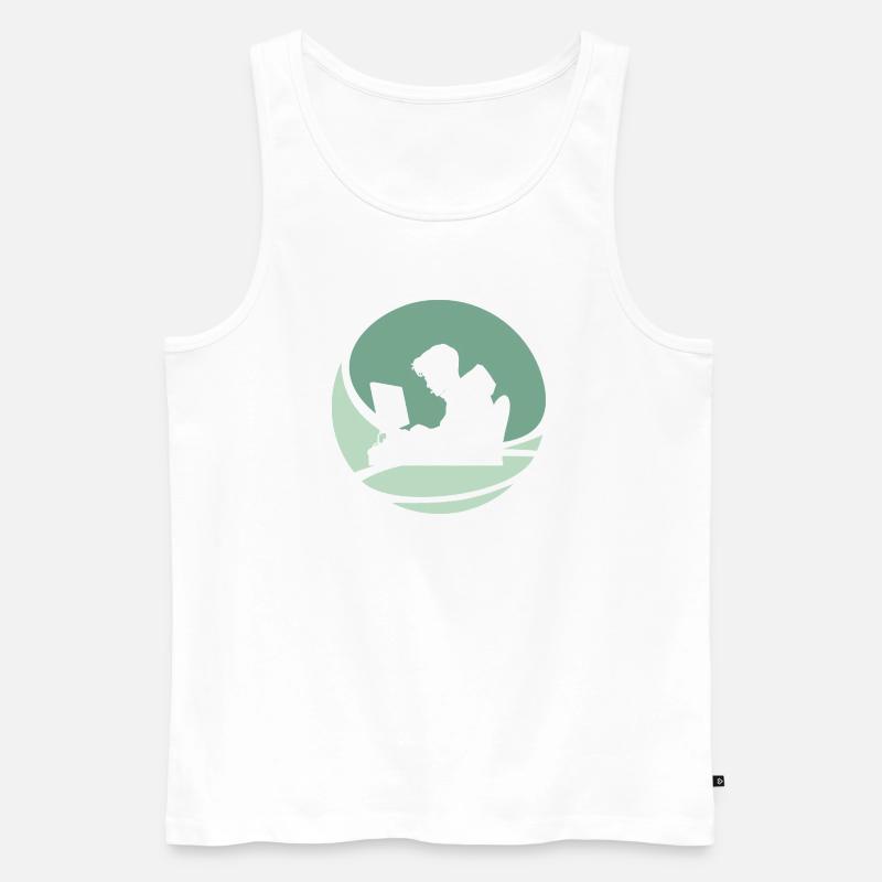 hacker computer science student hack - Men's Premium Organic Tank Top - white