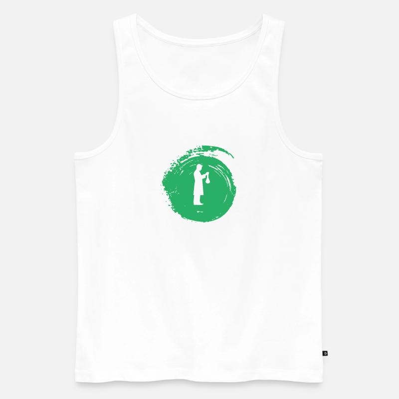 Chemie Element Atom - Männer Premium Bio Tank Top - Weiß