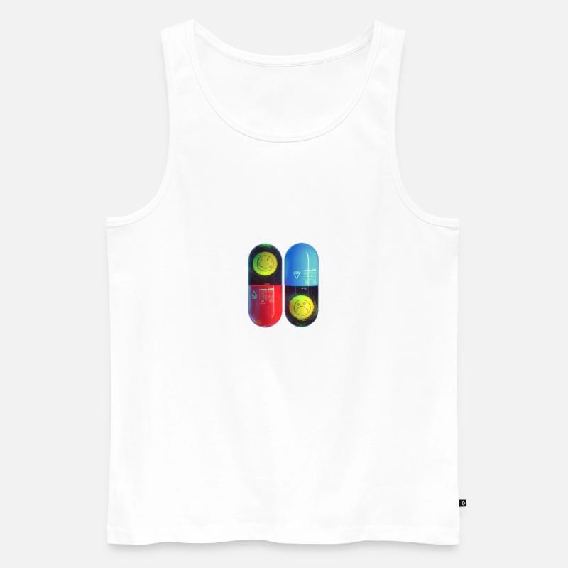 Matrix Nirvana - Männer Premium Bio Tank Top - Weiß