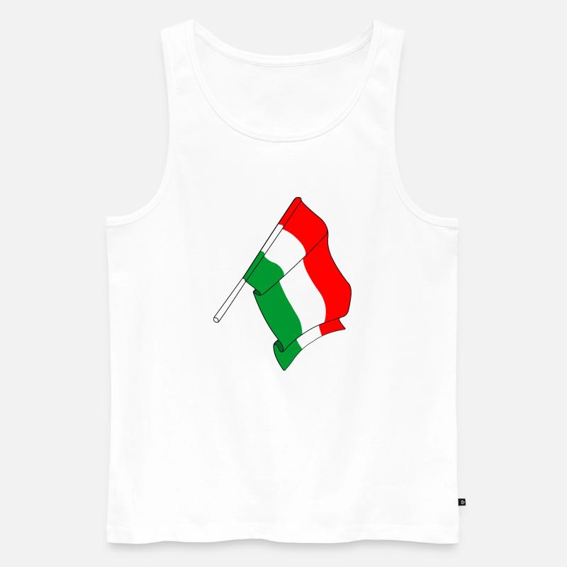 Flagge Ungarn - Männer Premium Bio Tank Top - Weiß