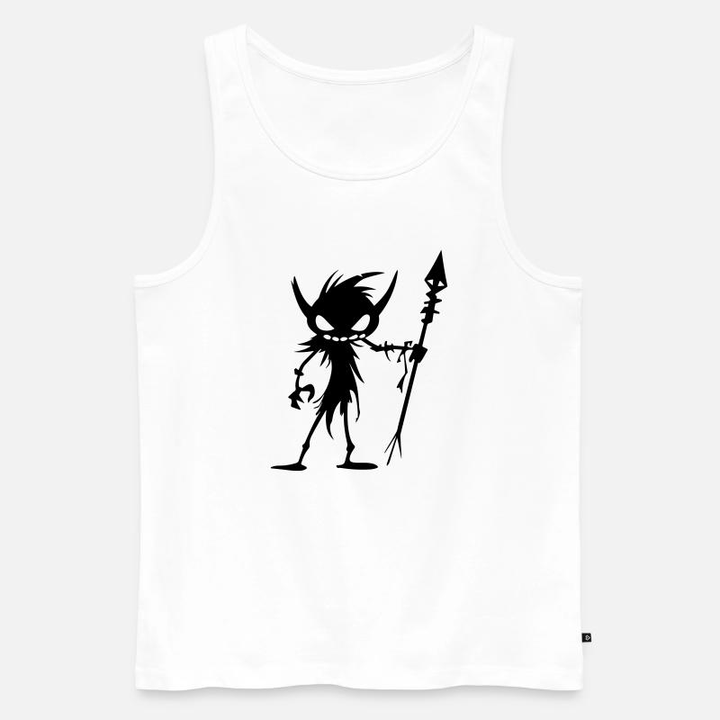 Goblin Ork - Männer Premium Bio Tank Top - Weiß