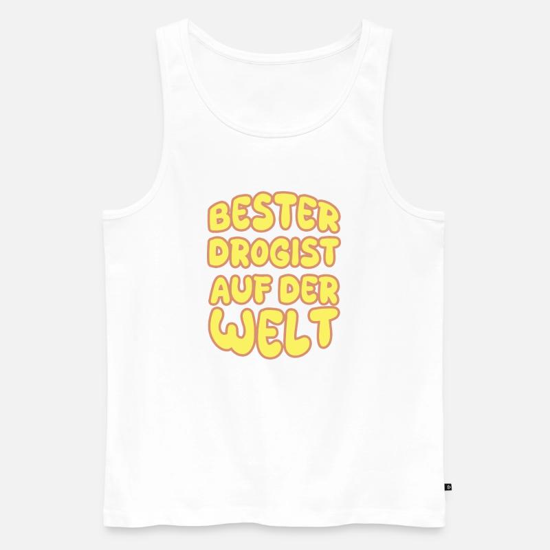 Beruf Drogist - Männer Premium Bio Tank Top - Weiß