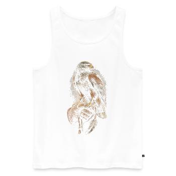 Falknerei Falkner - Männer Premium Bio Tank Top - Weiß - Vorne - Michal (187cm)