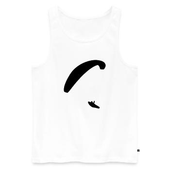Gleitschirm Paragleiter - Männer Premium Bio Tank Top - Weiß - Vorne - Michal (187cm)