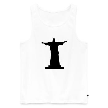 Jésus-Christ - Débardeur bio Premium Homme - blanc - Devant - AI Model Male 178 light (178cm)