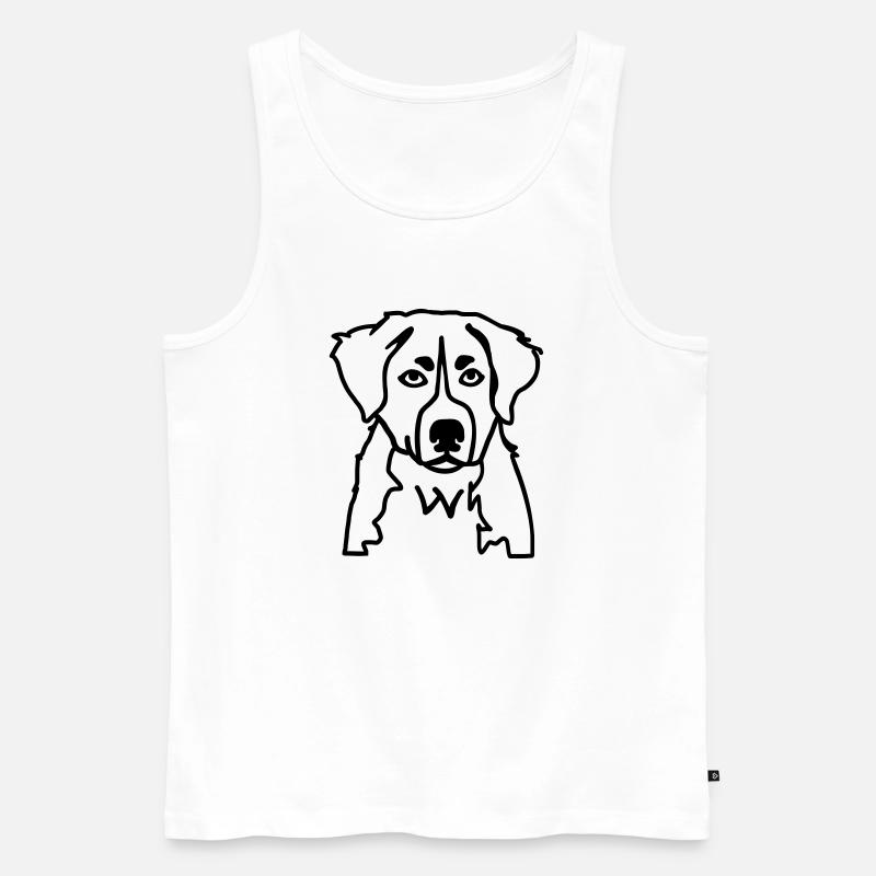 Berner Sennenhund - Männer Premium Bio Tank Top - Weiß