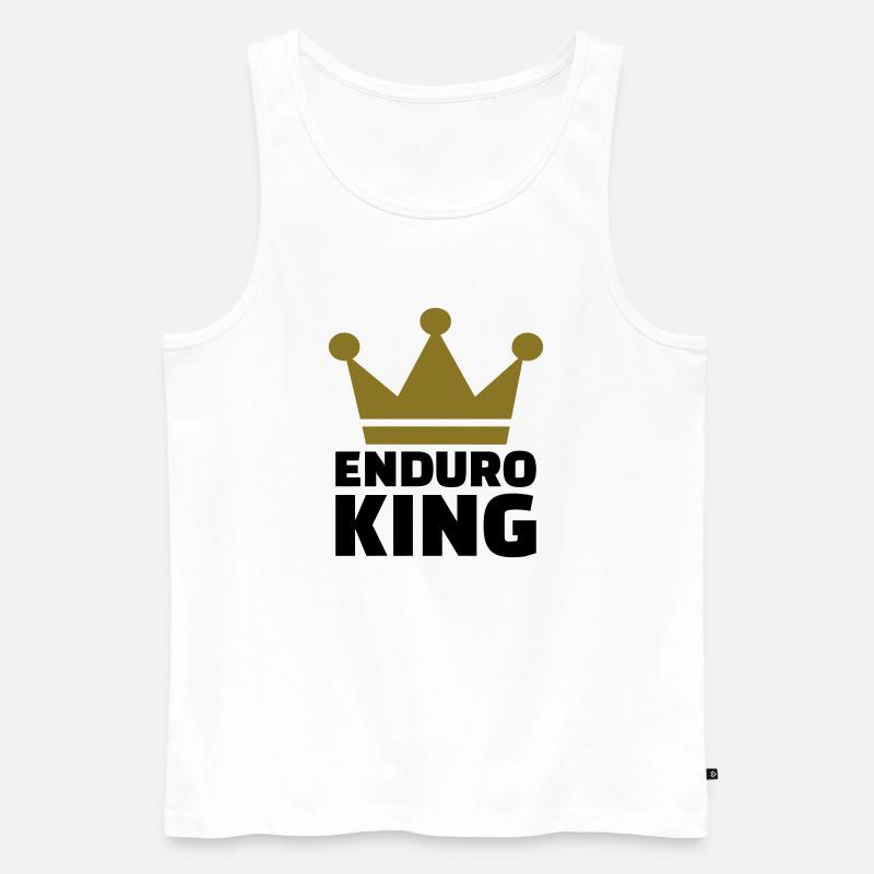 Enduro - Männer Premium Bio Tank Top - Weiß