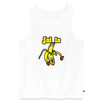 j'ai la banane humour citation - Débardeur bio Premium Homme - blanc - Devant - Michal (187cm)