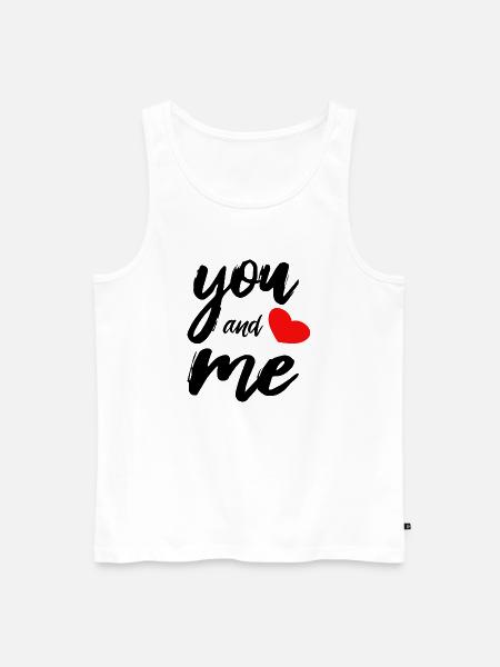 You and me - Männer Premium Bio Tank Top - Weiß