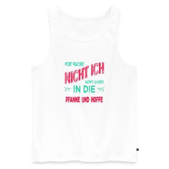 beruf restaurant veganer sprüche lustig kochkunst - Männer Premium Bio Tank Top - Weiß - Vorne - Michal (187cm)