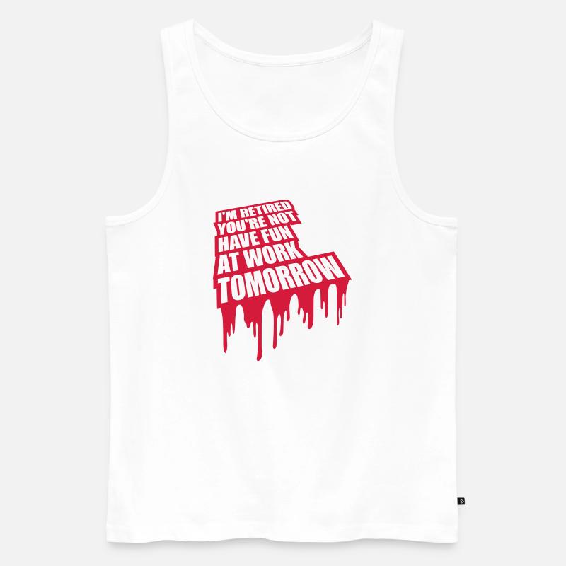 have fun at work - Männer Premium Bio Tank Top - Weiß