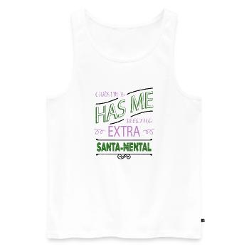 under the tree couples gift idea funny cute cool - Männer Premium Bio Tank Top - Weiß - Vorne - Michal (187cm)