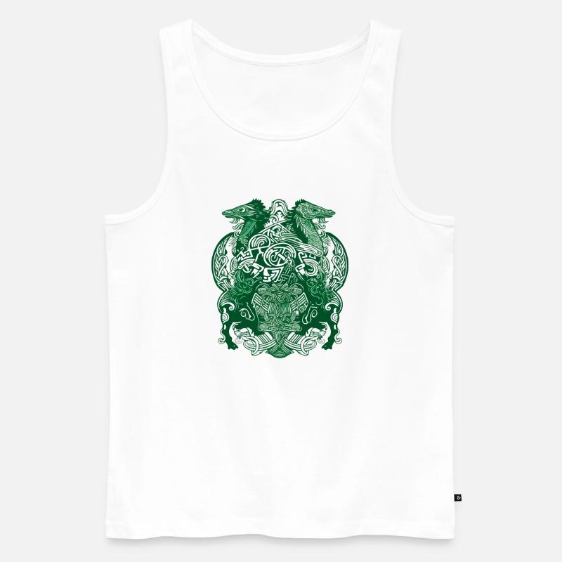 Irische Folklore 3 - Männer Premium Bio Tank Top - Weiß