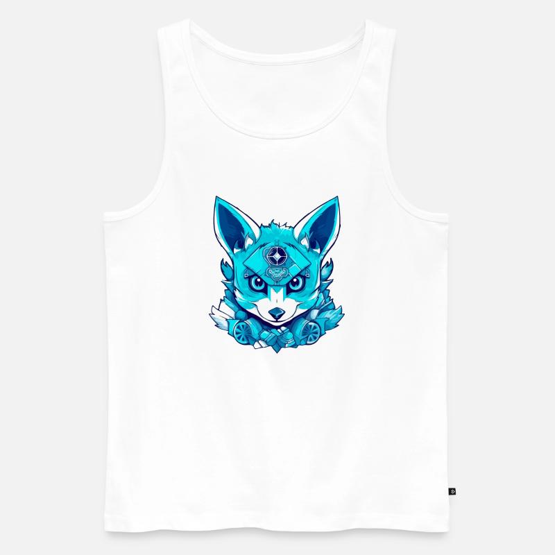 Zack der Zauberfuchs - Männer Premium Bio Tank Top - Weiß