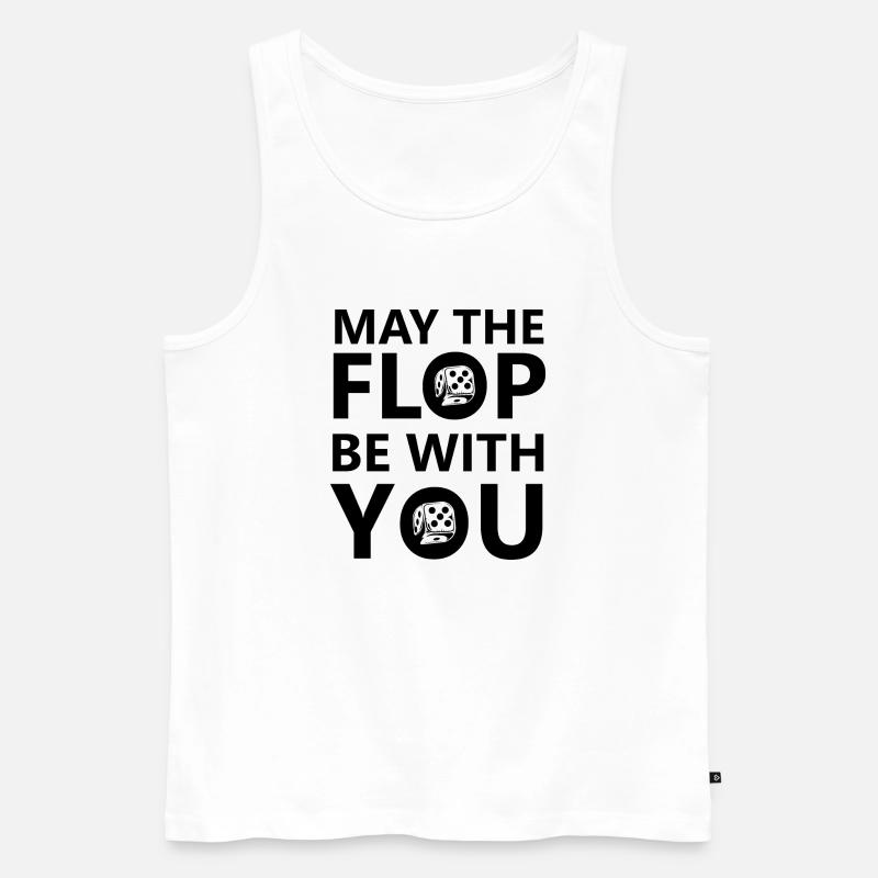 boardgame chess backgammon game night - Männer Premium Bio Tank Top - Weiß