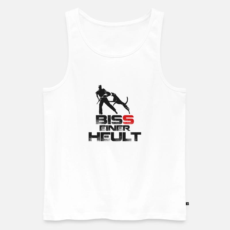 Biss einerheult - Männer Premium Bio Tank Top - Weiß
