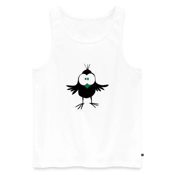 Moineau - Débardeur bio Premium Homme - blanc - Devant - Michal (187cm)