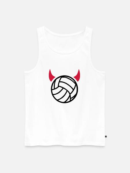 Volleyball - Männer Premium Bio Tank Top - Weiß
