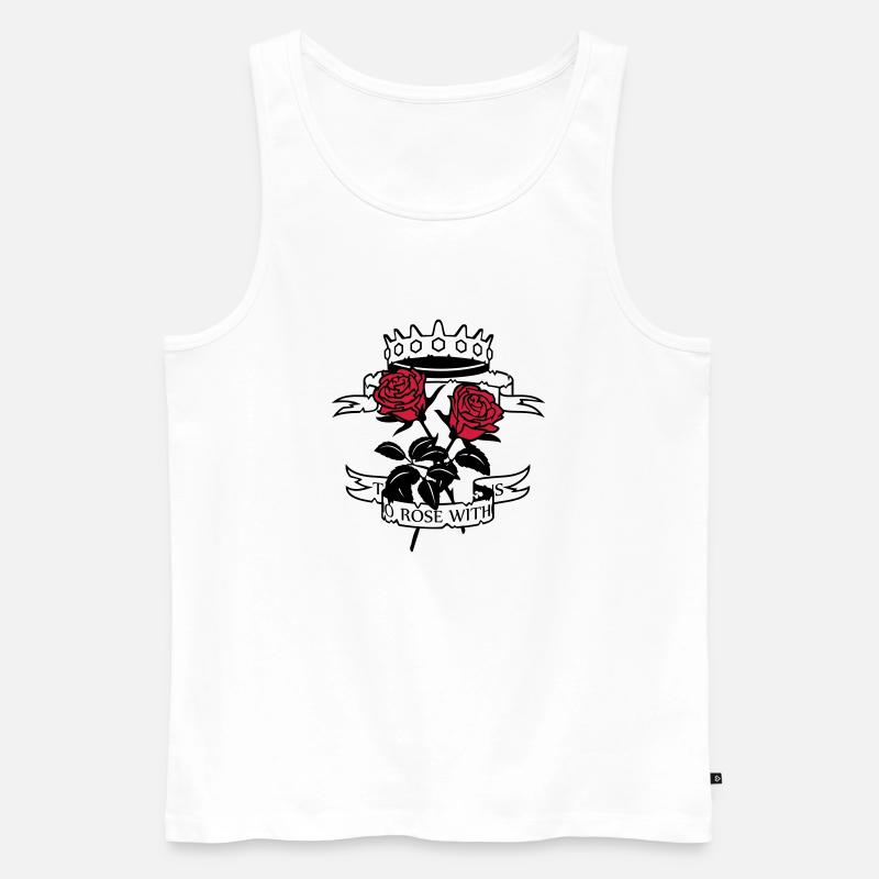 There is no rose.. - Männer Premium Bio Tank Top - Weiß