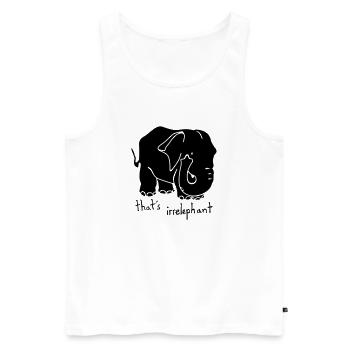 Quotes - Men's Premium Organic Tank Top - white - Front - AI Model Male 178 light (178cm)