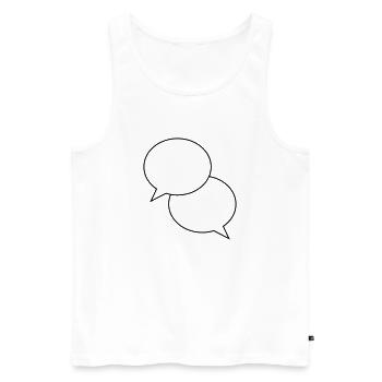 bubbles design - Men's Premium Organic Tank Top - white - Front - AI Model Male 178 light (178cm)
