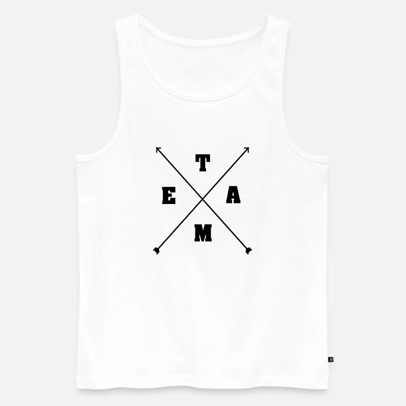 team__d - Männer Premium Bio Tank Top - Weiß