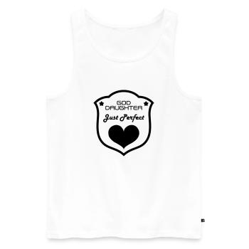 Goddaughter God Daughter Patentochter Filleule - Men's Premium Organic Tank Top - white - Front - Michal (187cm)