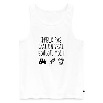 Agriculture Farming Farmer Agriculteur Landwirt - Men's Premium Organic Tank Top - white - Front - Michal (187cm)