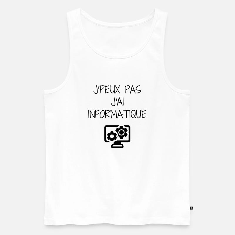 Computer / Informatiker / Aussenseiter / Ingenieur - Männer Premium Bio Tank Top - Weiß