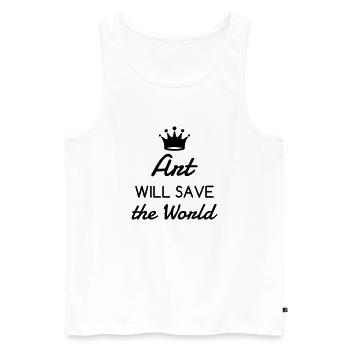 Artist / Art / Künstler / Artiste / Music / Kunst - Men's Premium Organic Tank Top - white - Front - Michal (187cm)