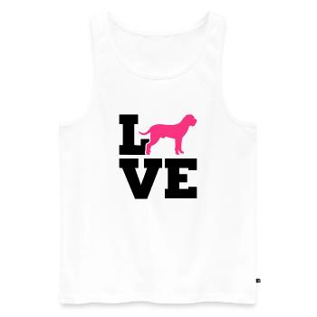 Cane Corso - Men's Premium Organic Tank Top - white - Front - AI Model Male 178 light (178cm)