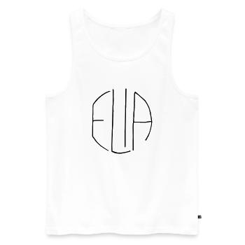 Elijah gift - Men's Premium Organic Tank Top - white - Front - AI Model Male 178 light (178cm)