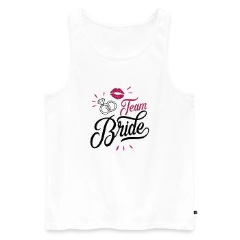 bride team - Männer Premium Bio Tank Top - Weiß - Vorne - AI Model Male 178 light (178cm)
