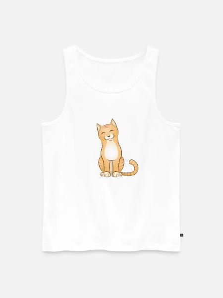 Stubentiger - Männer Premium Bio Tank Top - Weiß
