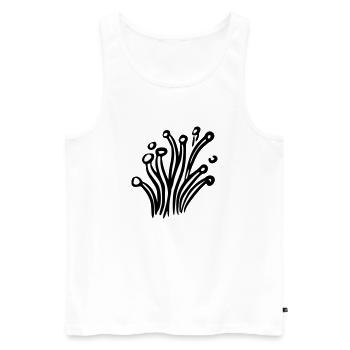 nature mushrooms 04 - Débardeur bio Premium Homme - blanc - Devant - Michal (187cm)
