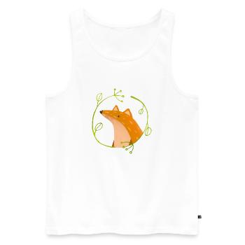 Wildtiere - Männer Premium Bio Tank Top - Weiß - Vorne - Michal (187cm)