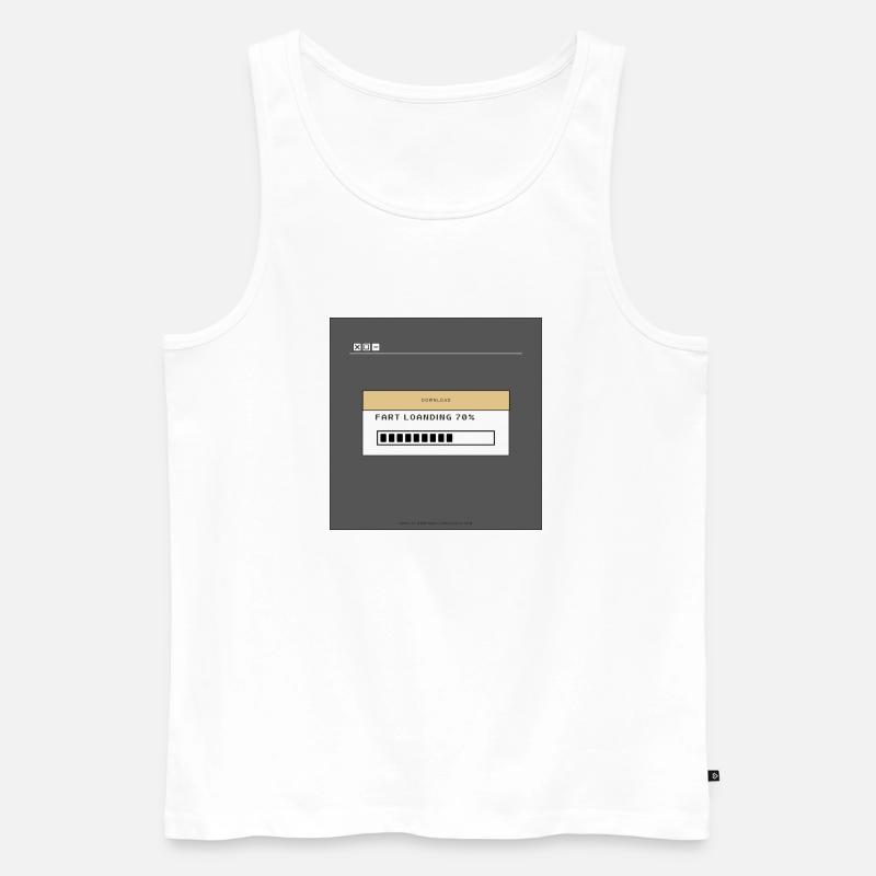 47DE4755 E9EB 449F BE6F 3F4AF763E507 - Männer Premium Bio Tank Top - Weiß