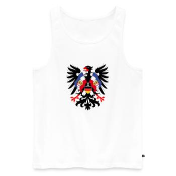 Drapeau de l’aigle allemand Schleswig Holstein County - Débardeur bio Premium Homme - blanc - Devant - Michal (187cm)