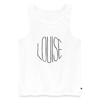 Louise - Männer Premium Bio Tank Top - Weiß - Vorne - AI Model Male 178 light (178cm)