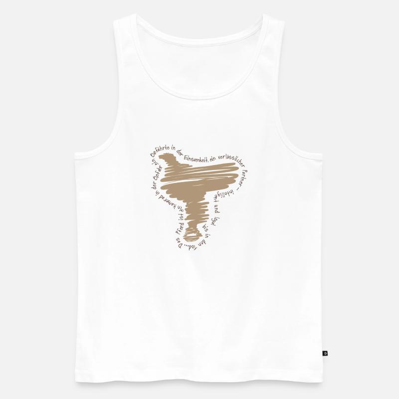 Saddle - Männer Premium Bio Tank Top - Weiß