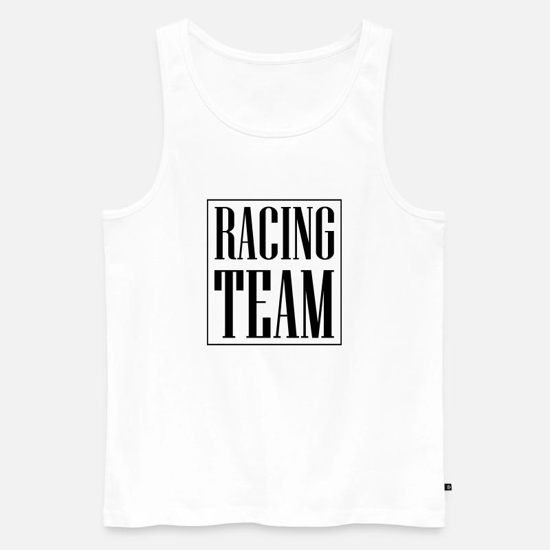 Racing Team - Männer Premium Bio Tank Top - Weiß
