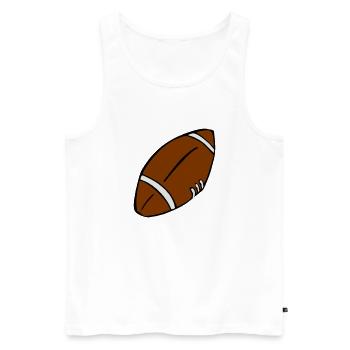 american football player - Débardeur bio Premium Homme - blanc - Devant - Michal (187cm)