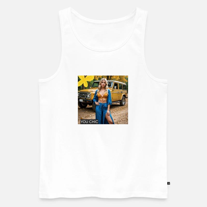 Sie sind autentic@. - Männer Premium Bio Tank Top - Weiß