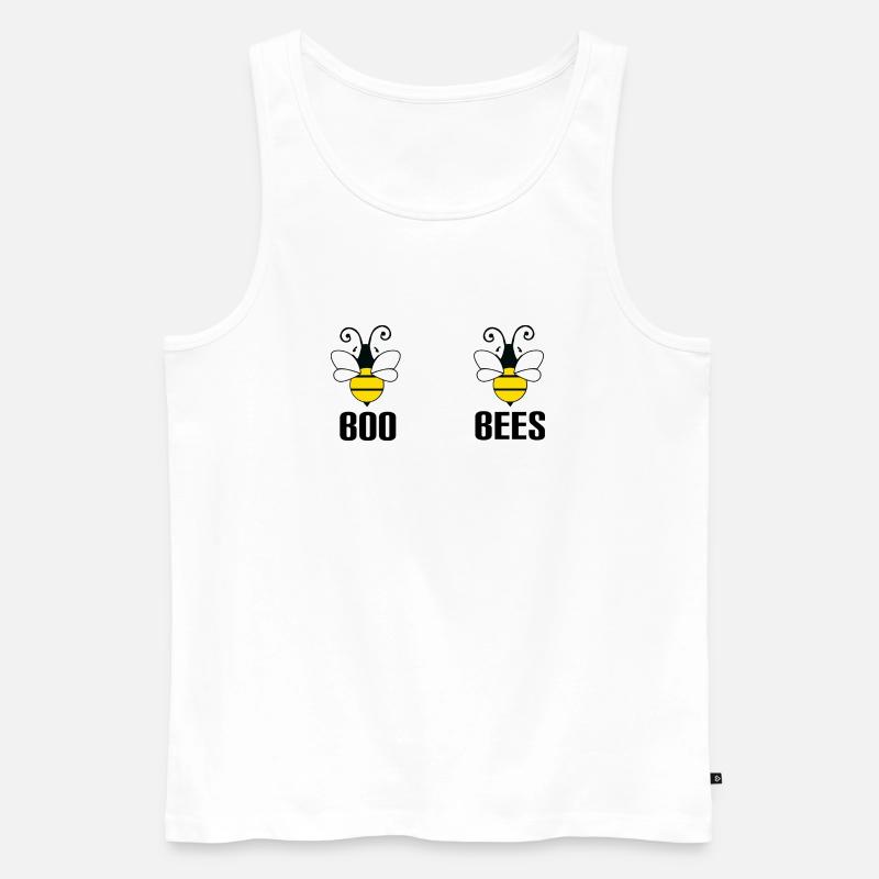 BOO BEES - Männer Premium Bio Tank Top - Weiß